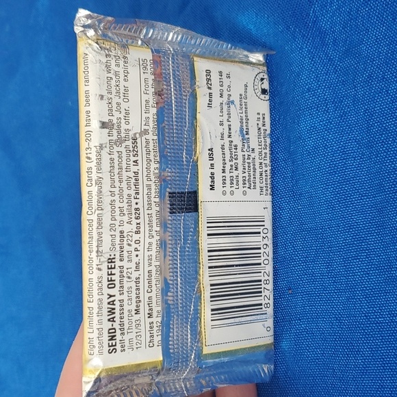 4/$20 1993 MLB Conlon Collection Baseball Cards opened pack 15 cards - Picture 2 of 9